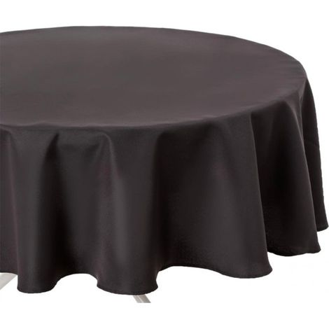 Nappe Antitache Ronde "Unie" 180cm Ardoise (1/5)