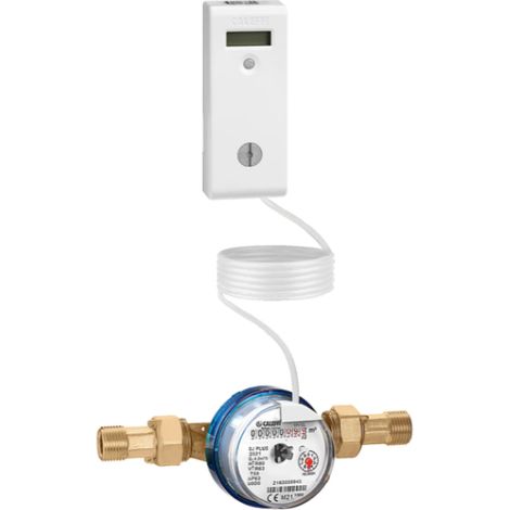 Kit zur Erfassung des Warm- und Kaltwasserverbrauchs im Haushalt. Caleffi 720014 Weiß