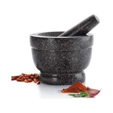 Mortero cocina con mano 14cm granito/marmol LACOR (1/5)