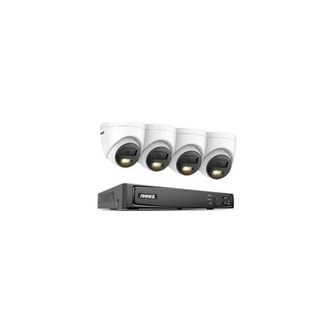 ANNKE 8CH 4K Standalone Surveillance PoE NVR x 4 PCS 1080p 24/7 Color Security Cameras (1/5)