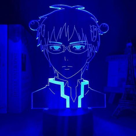3D-Nachtlicht für Jungen und Mädchen, inspiriert vom Anime "The Disastrous Life of Saiki K", LED-Nachtlicht für Kinderzimmer. (1/5)