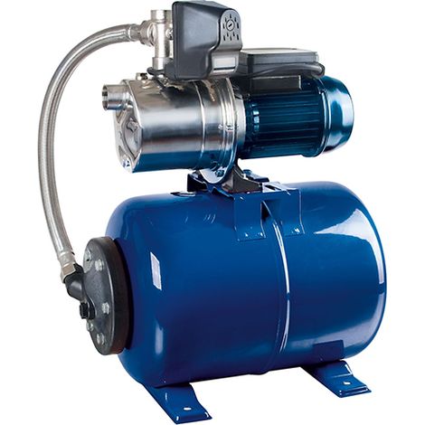 Spido – Groupe de surpression 800 W – Réservoir 24 L – Débit 3,3 m³/h – Pression 4,6 bars – Corps en acier inoxydable pour durabilité