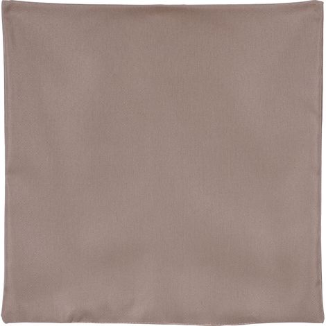 Homemaison – Housse de coussin extérieur taupe 40x40 cm – Toile 100% polyester résistante aux intempéries – Déhoussable par zip – Lavable à 30°