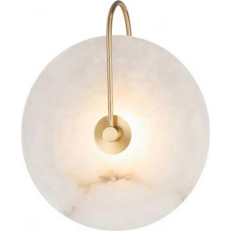 Applique murale de luxe en marbre pour hôtel, salon ou chambre à coucher, veilleuse en fer pour lampes décoratives d'intérieur (1/5)