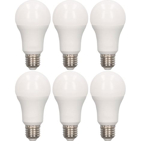 Lot de 6 ampoules LED intelligentes E27 avec minuterie, gradation, commande vocale et application, 90-250V (1/5)