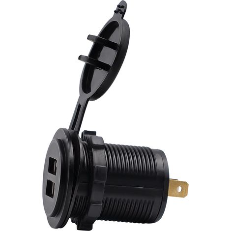 Chargeur double USB 4,2 A résistant aux hautes et basses températures pour motos, voitures, camping-cars et bateaux (1/5)
