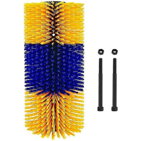 Brosse à gratter pour bétail, 44,5 x 19 cm, douce, pour chevaux et vaches, brosse de massage complète, soulage les démangeaisons du dos. (1/5)