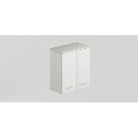 Meuble Haut Buanderie en Kit Blanc Fr�ne 71 x 38 x H 77 cm � 2 Portes Laundry