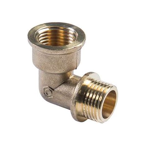 Raccordo a gomito in ottone 3/4" maschio/femmina