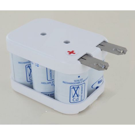 Batterie 6V 1.8Ah NiCd 5 VRECs 1300  Flasque 785501