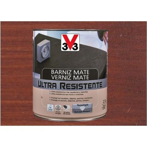 Barniz interior al agua ultra resistente mate 750 ml caoba
