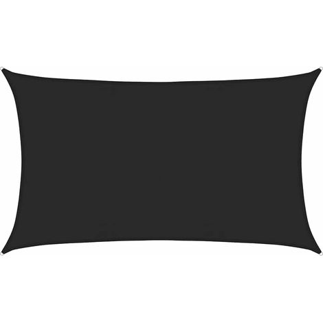 Maison Exclusive - Sonnensegel 160 g/m² Schwarz 5x8 m HDPE (1/5)
