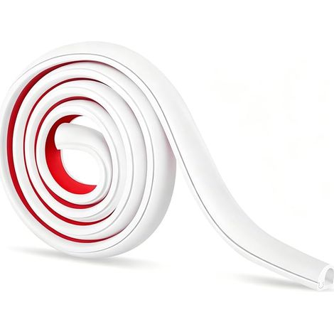 1 Piece Goulotte Passe Cable Mural Blanc Autocollant Cache Cable TV Mural Cache Cable Mural Passe Cable Bureau Goulotte Electrique pour Gestion des Fils Et Cordons A La Maison Ou Au Bureau (1/5)