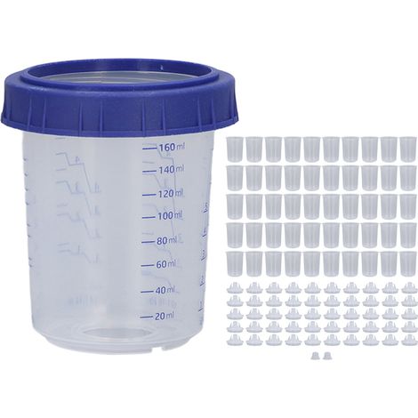 Tasse de Pulvérisation Jetable avec 50 Doublures pour Mélange de Peinture Industriel (1/5)