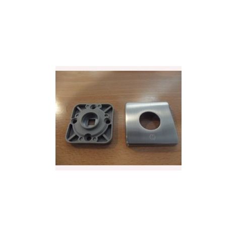 ROSETA CUADRADA MUELLE INOX F-69 HOP