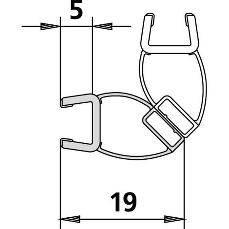Kermi 6027865 1247 1x barre magnétique