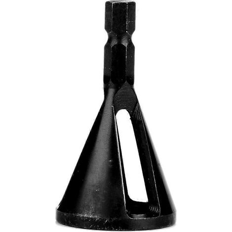 Outil d'ébavurage en acier inoxydable noir pour chanfreins extérieurs, pour l'élimination des bavures et la réparation (1/4)