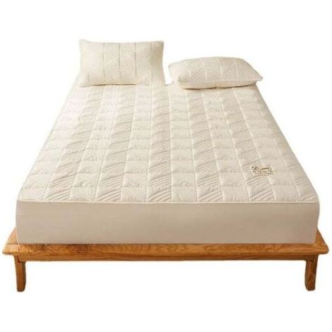 Surmatelas 150 x 200 Memoire de Forme, Fibre de Rafraichissant sur Matelas 2 Personnes 150x200 avec Poche Extra Profonde Ikodm (1/4)