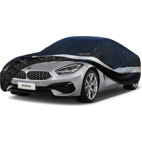 Autoabdeckung 10 Schichten Wasserdicht Atmungsaktiv für BMW Z4 (2013-2023) Schwarz (1/5)