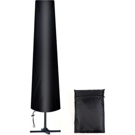Straight Parasol Cover Ø 300 cm, 210D Protective Cover for Parasol with Storage Bag, Weather Resistant, UV Resistant, Snow Resistant (1/5)