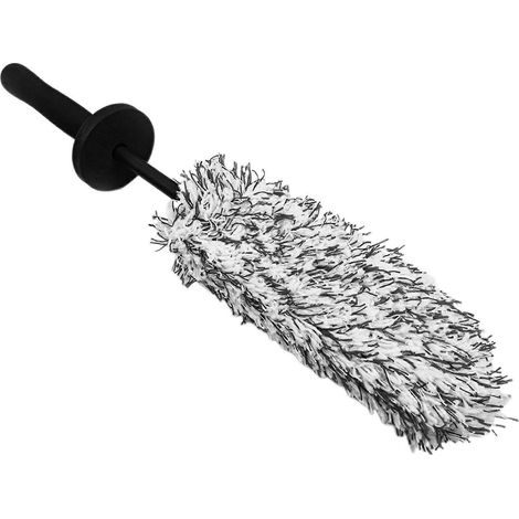 Kit de nettoyage automobile professionnel - Ensemble de 15 brosses de nettoyage auto avec plumeau en microfibre pour un nettoyage intérieur et des jantes sans rayures - Noir (1/5)
