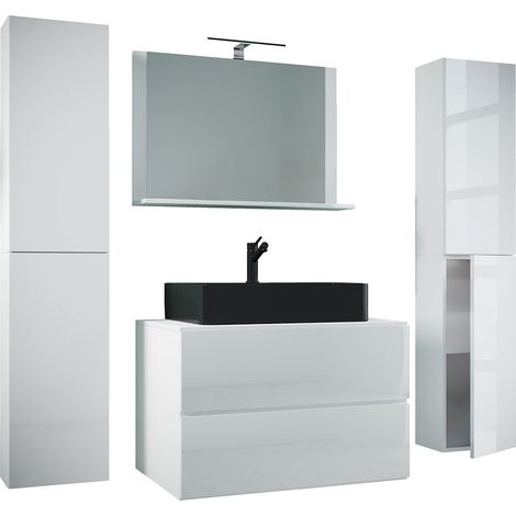 5 pcs. baignoire lavabo 80 cmLendas XL 150x147x52 - VCM (1/4)