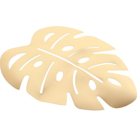 Set de table en PVC ajouré de 38 cm, motif feuille, isolation thermique, décoration intérieure, motif feuille de tortue (1/5)