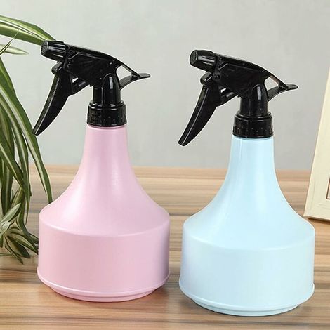 AGE 2 Pièces 600Ml Bouteille De Pulvérisation En Plastique,Flacon Pompe À Gâchette Pulverisateur Vide Plantes Vaporisateurs Flacons Pulvérisateurs Pour Nettoyage Jardinage Beauté (Rose,Bleu) (1/5)