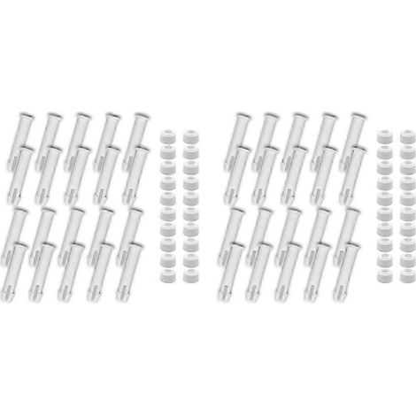 Comprend 40 broches de connexion de piscine en plastique et 40 joints en caoutchouc, convenant aux piscines métalliques de 13 à 24 pouces. (1/5)