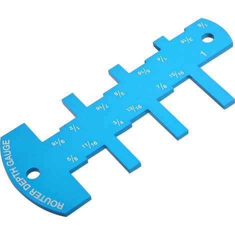 Tiefenmesslineal für Tischkreissägen, Höhenbegrenzungslehre aus Aluminiumlegierung, Holzbearbeitungswerkzeug (1/5)