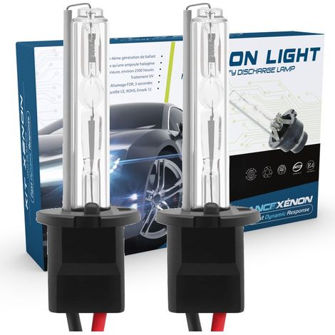 2 x Ampoules H3 4300K 35W Xénon HID rechange avec câbles (1/4)