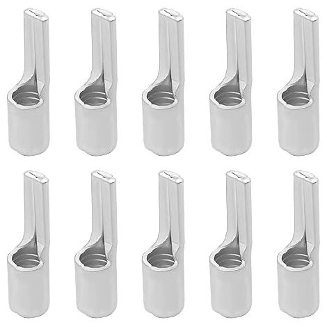 &Pack of Flat Non-Insulated Pure Copper Tinned Wire Connector Bare Needle Connector for Copper Tube Flat Lugs Cable 25mm²& (1/5)