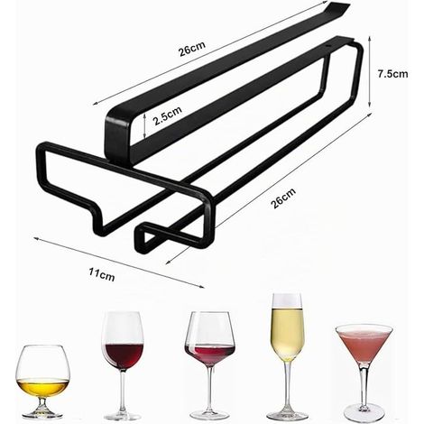 Hanging Wine Glass Holder Stand for Wine Glass Rack (1/2)