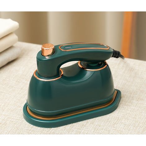 Défroisseur vapeur voyage vert pliable, fer vapeur portable 2 en 1 repassage et défroissage rapide maison bureau voyage (1/5)