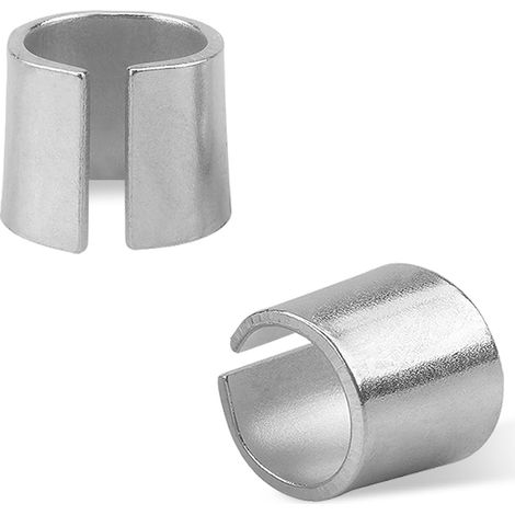 1 Pair Battery Post Shims, Car Positive & Negative Post Battery Terminal Adapter, Pure Lead Battery Terminal Converter Post Shim for Anode Cathode, Universal Car Accessories (1/5)