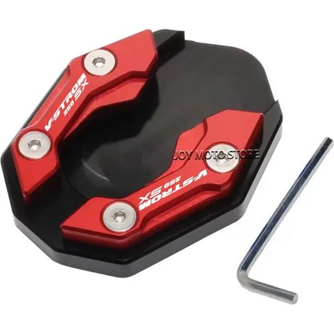 (E) Compatible avec Vstorm250sx vstorm250sx dl 250 250 sx dl 250 Béquille latérale de moto, extension de béquille, plaque de support maxpower (1/4)