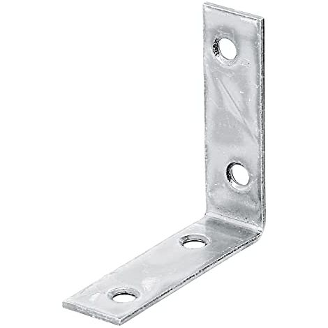 Alberts 336219 Squadretta per sedie, zincato con procedimento Sendzimir, 50 x 50 x 15 mm, Set da 12 (1/3)