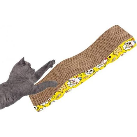 TIRAGRAFFI GATTO IN CARTA CARTONE TIRA GRAFFI GIOCO PER GATTI LETTO