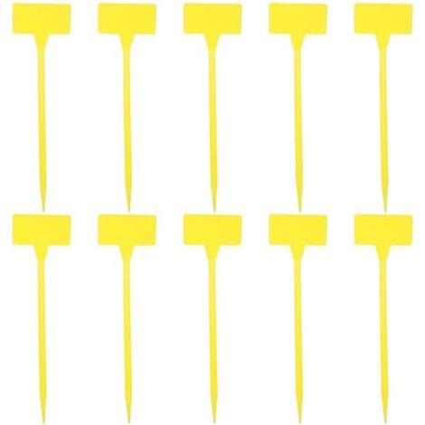 Étiquettes De Plantes Réutilisables Imperméables 30.00X9.00X0.50Cm Lot 10 Marqueurs Jardin Pépinière Identification Précise Facile À Nettoyer jaune Size 1 (1/5)