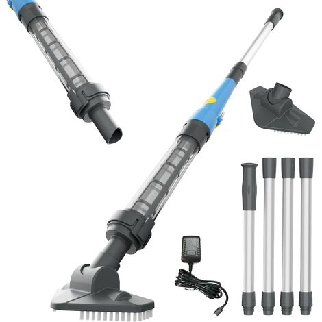 Aspirateur de Piscine Portable Rechargeable sans Fil avec Forte Puissance d'aspiration pour Hot tubs, spas, Petites piscines et escaliers de Piscine (1/5)