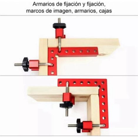 Équerres de Fixation en Aluminium 90°, 12 cm pour Montage Meuble et Travaux Menuiserie (1/2)
