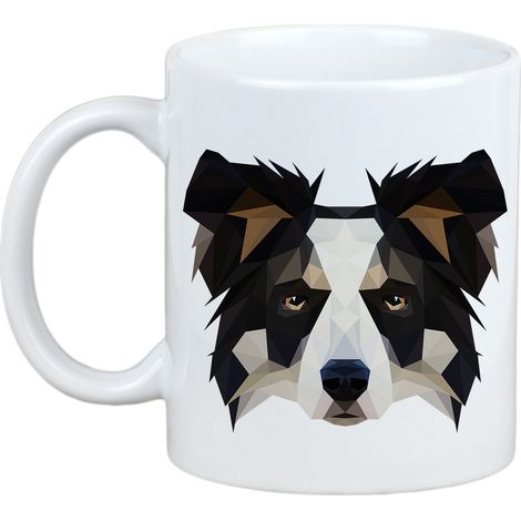 Border Collie - taza con una foto y la inscripción perro geométrico Art-Dog (1/5)