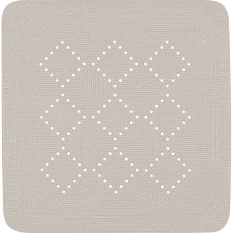 Tapis Fond de douche PVC ALASKA 55x55cm Taupe Spirella