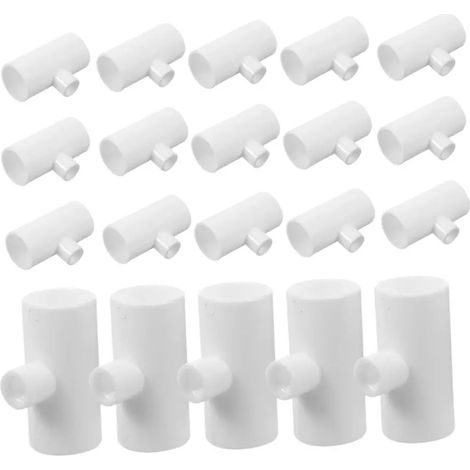 Rii 20 pices de raccords en T en PVC pour fontaines eau (1/5)