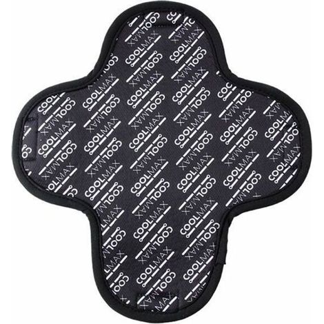 Imbottitura interna per casco da moto, imbottitura traspirante e ad asciugatura rapida in 2 pezzi, assorbe il sudore, imbottitura interna riutilizzabile e lavabile, modello: nero