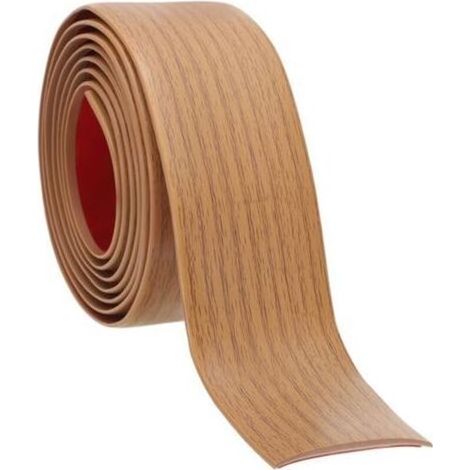 Bande de Transition de Sol autocollante 2 Pouce x 6.6 Ft, Sol Stratifié en Vinyle, Séparateur Plat pour Joindre les Interstices du Sol, les Portes, Chêne Jaune (1/5)