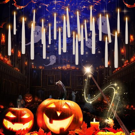 Bougies LED flottantes magiques - Halloween Noël - Lot 24 (1/5)