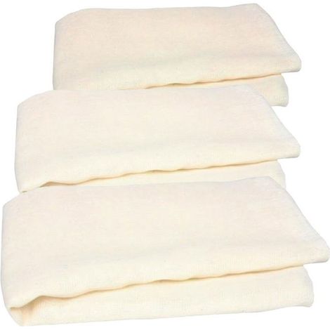 3 mousselines en tissu à égoutter le fromage