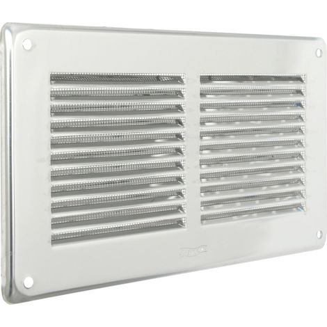 La Ventilazione GIN20R Griglia Rettangolare da Sovrapporre, Inox430 (1/5)