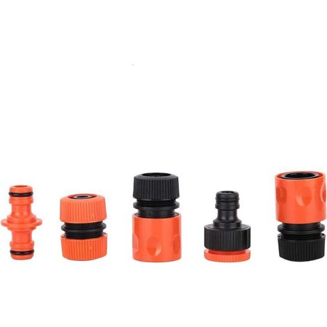 5pcs G1 / 2 "Joint de Tuyau ABS Raccord de Tuyau Arrosage de Jardin pour Tuyau D'eau PVC (1/5)